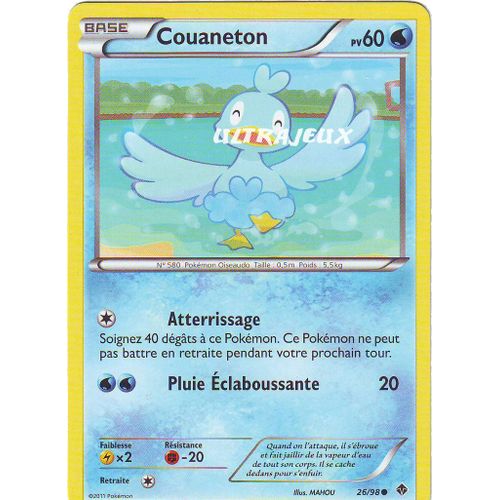 Pokémon - 26/99 - Noir & Blanc - Pouvoirs Emergents - Couaneton - Commune