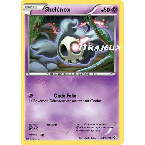 Pokémon - 61/149 - Noir & Blanc - Frontières Franchies - Skelénox - Commune