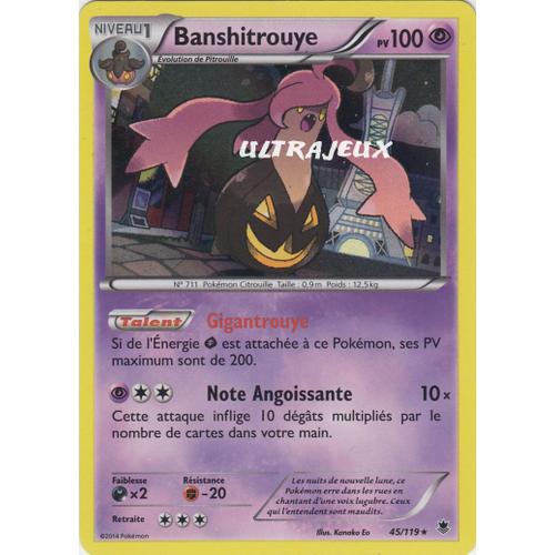 Pokémon - 45/119 - Xy - Vigueur Spectrale - Banshitrouye - Holo Rare
