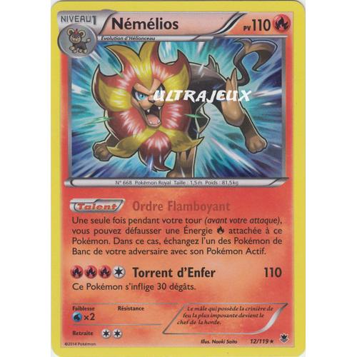 Pokémon - 12/119 - Némélios - Xy - Vigueur Spectrale - Holo Rare