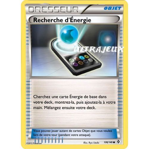 Pokémon - 128/149 - Recherche D'énergie - Noir & Blanc - Frontières Franchies - Commune