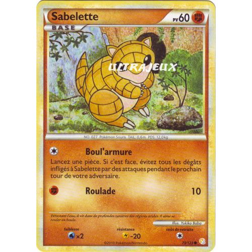 Pokémon - 79/124 - Heartgold Soulsilver - Sabelette - Commune