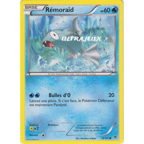 Pokémon - 18/101 - Noir & Blanc - Explosion Plasma - Rémoraid - Commune