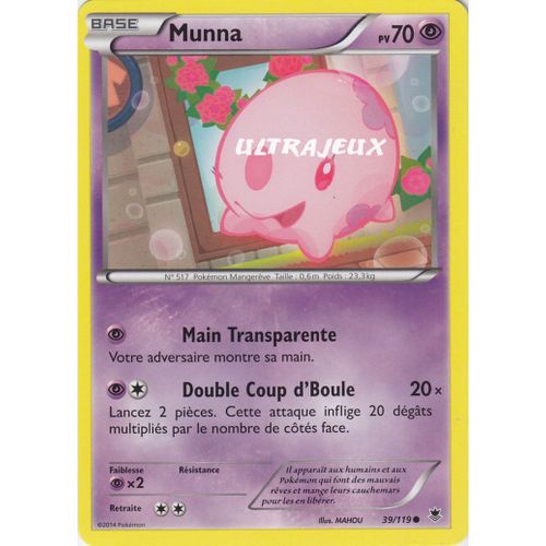 Pokémon - 39/119 - Munna - Xy - Vigueur Spectrale - Commune