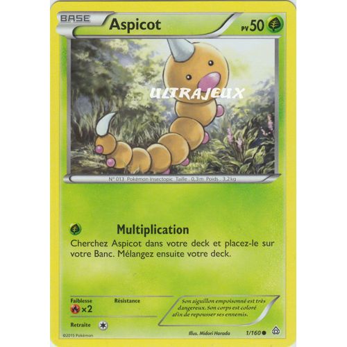 Pokémon - 1/160 - Xy - Primo Choc - Aspicot - Commune
