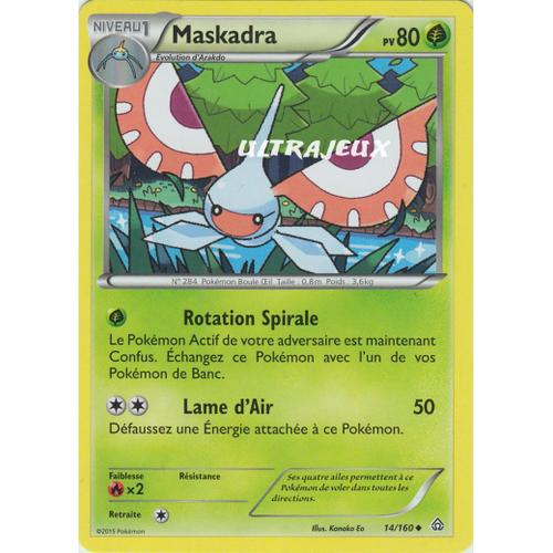 Pokémon - 14/160 - Xy - Primo Choc - Maskadra - Peu Commune