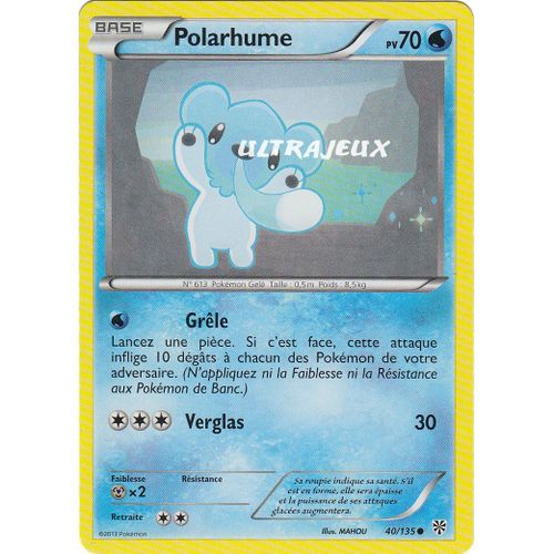 Pokémon - 40/138 - Polarhume - Noir & Blanc - Tempête Plasma - Commune