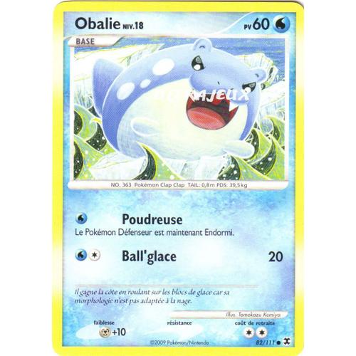 Pokémon - 82/120 - Platine - Rivaux Emergeants - Obalie Niv.18 - Commune