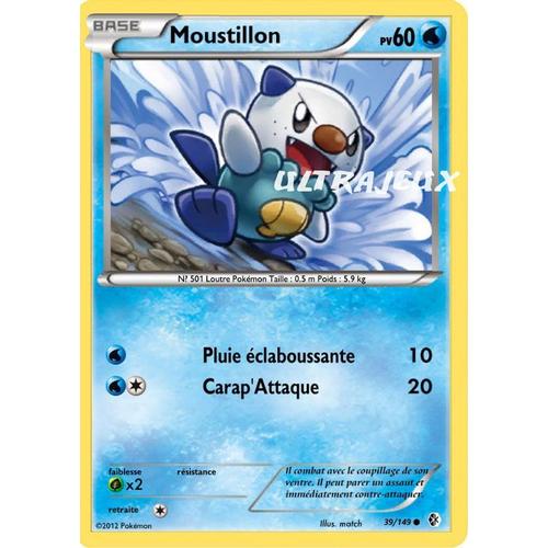 Pokémon - 39/149 - Noir & Blanc - Frontières Franchies - Moustillon - Commune