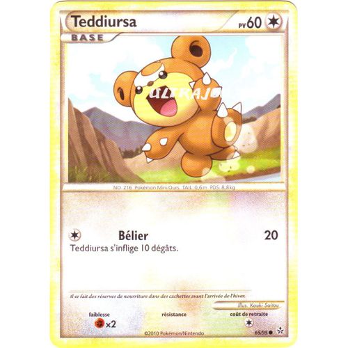 Pokémon - 65/95 - Heartgold Soulsilver Déchainement - Teddiursa - Commune