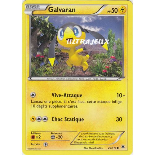 Pokémon - 29/119 - Xy - Vigueur Spectrale - Galvaran - Commune