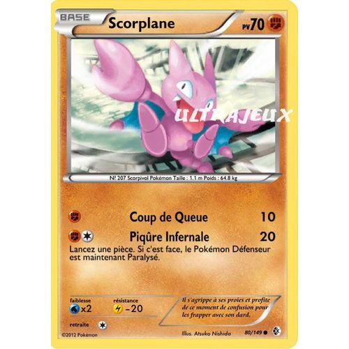 Pokémon - 80/149 - Noir & Blanc - Frontières Franchies - Scorplane - Commune