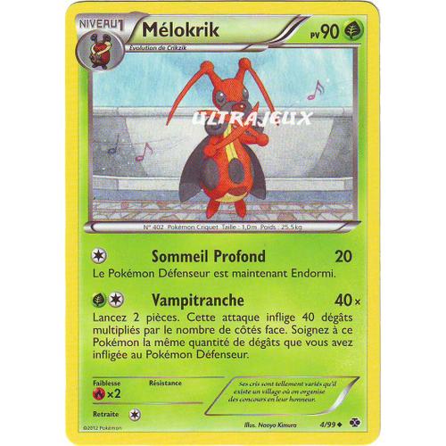 Pokémon - 4/99 - Noir & Blanc - Destinées Futures - Mélokrik - Peu Commune