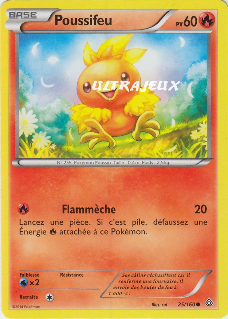 Pokémon - 25/160 - Poussifeu - Xy - Primo Choc - Commune