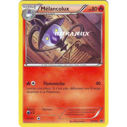 Pokémon - 19/99 - Mélancolux - Noir & Blanc - Destinées Futures - Peu Commune