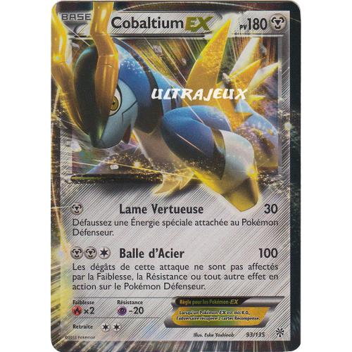 Pokémon - 93/138 - Cobaltium Ex - Noir & Blanc - Tempête Plasma - Ex