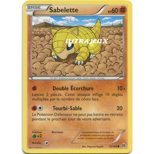 Pokémon - 75/162 - Sabelette - Xy - Impulsion Turbo - Commune