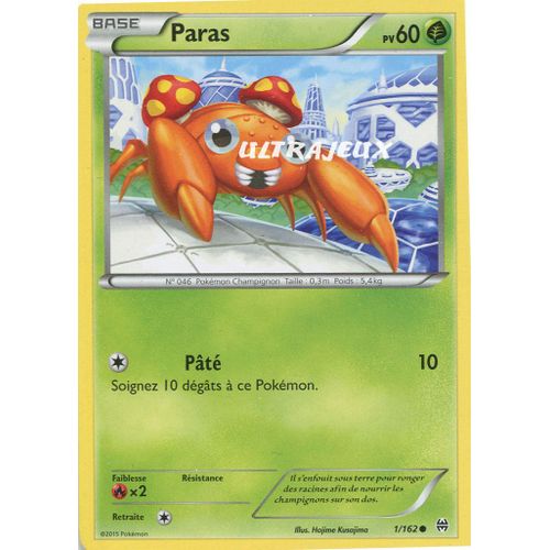 Pokémon - 1/162 - Paras - Xy - Impulsion Turbo - Commune