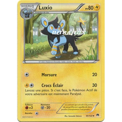 Pokémon - 45/123 - Xy - Rupture Turbo - Luxio - Peu Commune