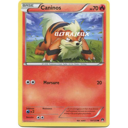 Pokémon - 10/123 - Xy - Rupture Turbo - Caninos - Commune