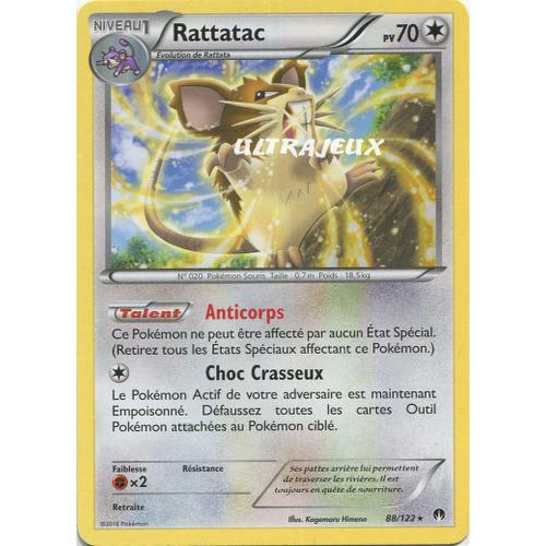 Pokémon - 88/123 - Xy - Rupture Turbo - Rattatac - Rare