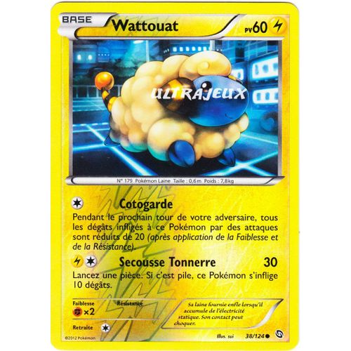 Pokémon - 38-R/128 - Wattouat - Reverse