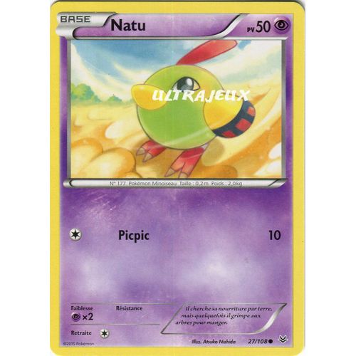 Pokémon - 27/110 - Xy - Ciel Rugissant - Natu - Commune