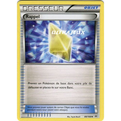 Pokémon - 88/110 - Xy - Ciel Rugissant - Rappel - Peu Commune