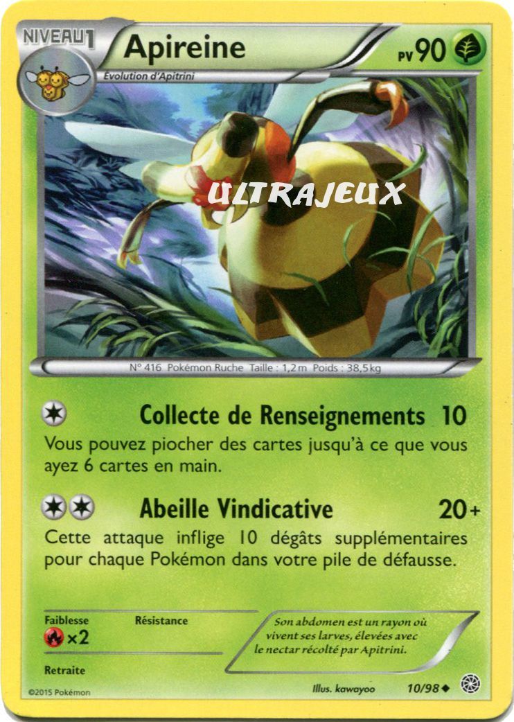 Pokémon - 10/98 - Xy - Origines Antiques - Apireine - Peu Commune