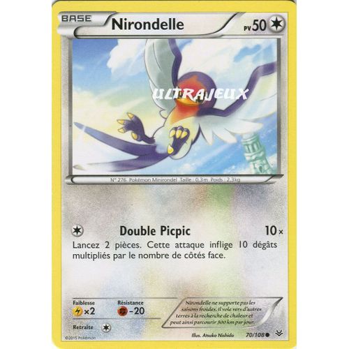 Pokémon - 70/110 - Xy - Ciel Rugissant - Nirondelle - Commune