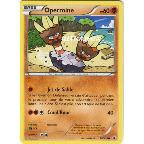 Pokémon - 38/110 - Opermine - Xy - Ciel Rugissant - Commune