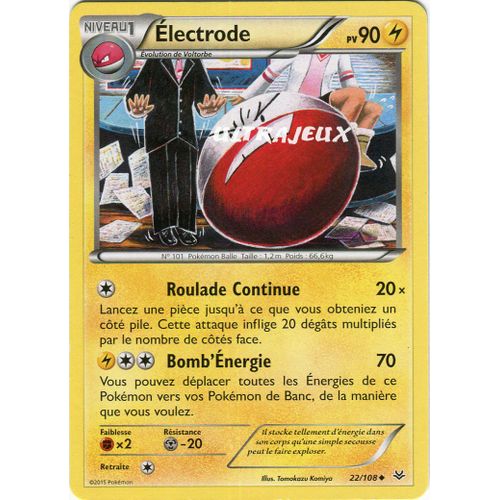 Pokémon - 22/110 - Électrode - Xy - Ciel Rugissant - Peu Commune