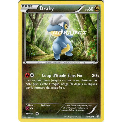 Pokémon - 54/110 - Xy - Ciel Rugissant - Draby - Commune