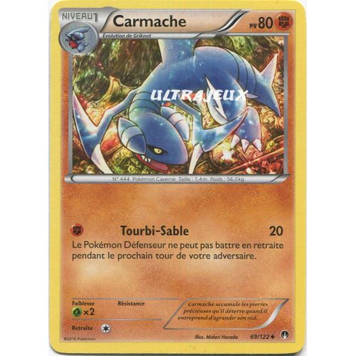 Pokémon - 69/123 - Carmache - Xy - Rupture Turbo - Peu Commune