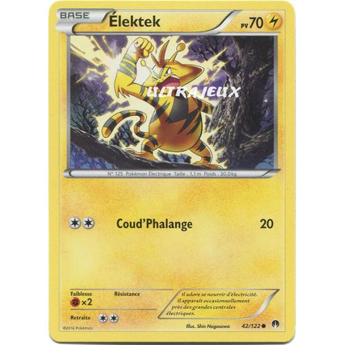 Pokémon - 42/123 - Xy - Rupture Turbo - Elektek - Commune
