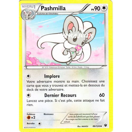 Pokémon - 88/124 - Pashmilla - Xy - Impact Des Destins - Peu Commune