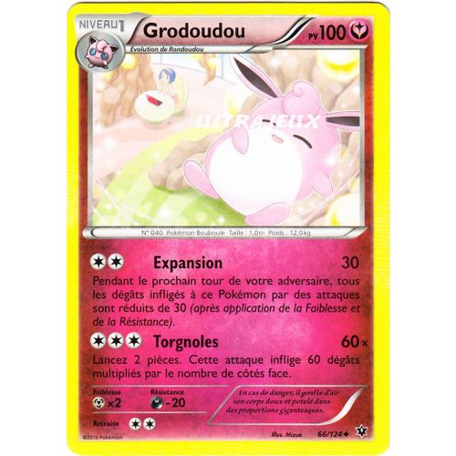 Pokémon - 66/124 - Xy - Impact Des Destins - Grodoudou - Peu Commune