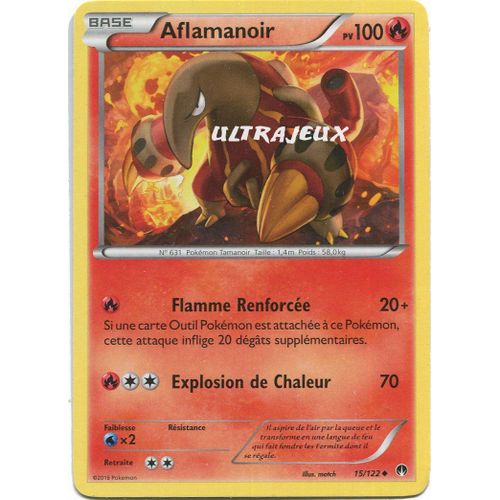 Pokémon - 15/123 - Xy - Rupture Turbo - Aflamanoir - Peu Commune