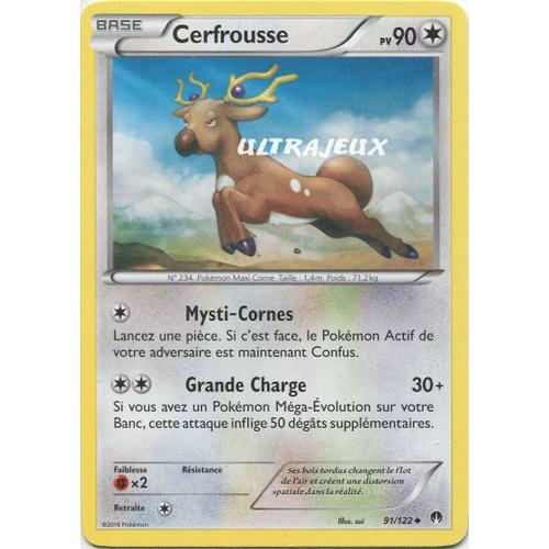 Pokémon - 91/123 - Xy - Rupture Turbo - Cerfrousse - Peu Commune