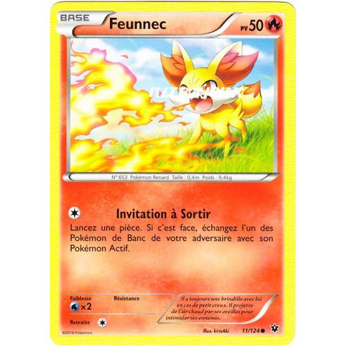 Pokémon - 11/124 - Feunnec - Xy - Impact Des Destins - Commune