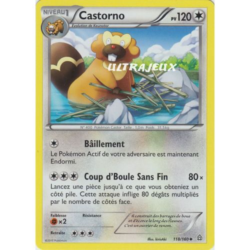 Pokémon - 118/160 - Xy - Primo Choc - Castorno - Peu Commune