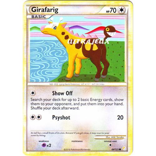 Pokémon (En) - 64/124 - Heartgold Soulsilver - Girafarig - Commune