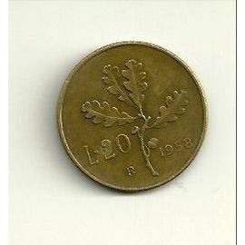 Pièce De 20 Lire 1958 Italie