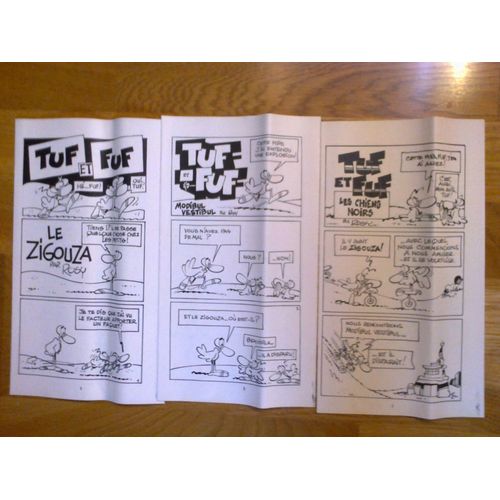 Suppléments Du Journal Spirou Tuf Et Fuf Par Maurice Rosy 1974
