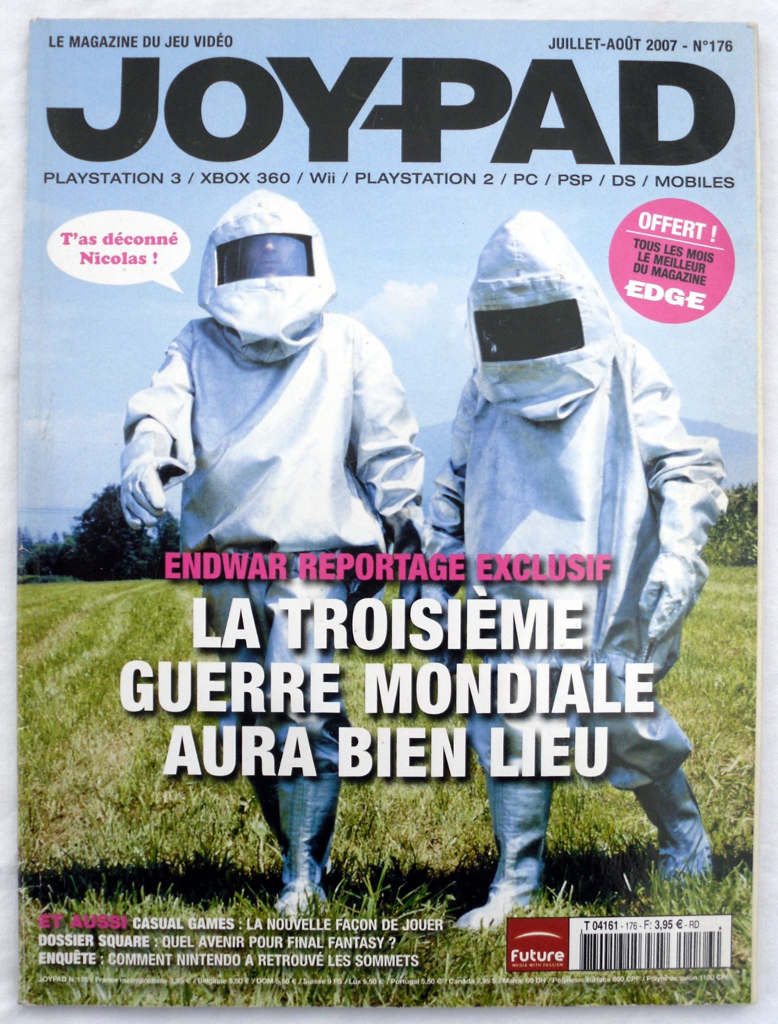 Joypad N° 176 - Juillet/Août 2007 - (Playstation 2 & 3, Psp, Xbox 360, Pc, Wii, Ds, Mobiles).