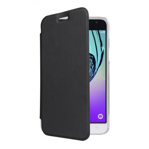 Étui Ultra Fin Moxie Folio Cover Noir Pour Galaxy J3 2016