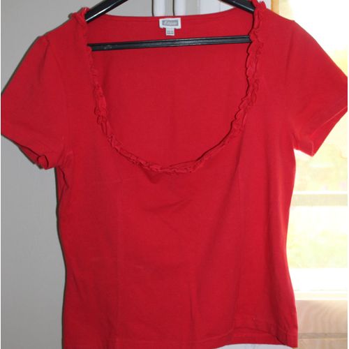 T-Shirt Etam Coton 42 Rouge