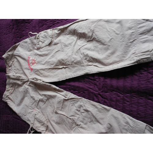 Pantalon Lisa Rose Coton 12 Ans Beige