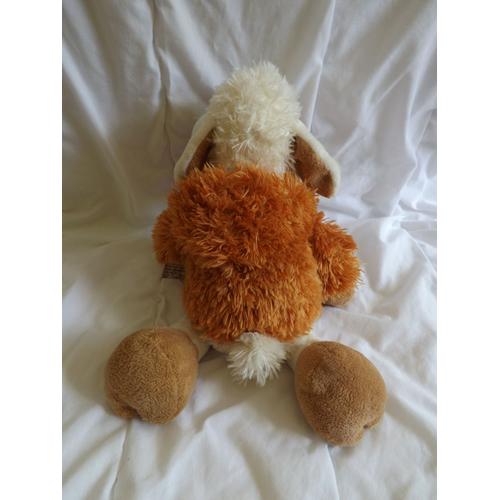 Peluche Mouton Agneau Brebis Blanc Marron Nici