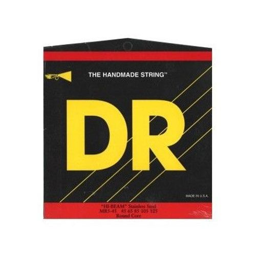 Jeu 5 Cordes Guitare Basse Dr Hi-Beam Medium/125 Mr545